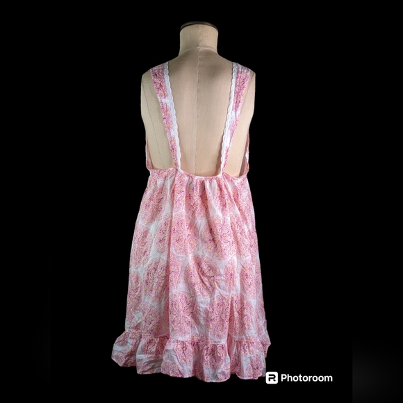 Calypso St Barth X Target White Pink Abstract Print Dress, L, EUC - Picture 4 of 6